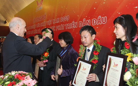 ประกาศสถานประกอบการเวียดนาม๕๐๐แห่งที่มีการขยายตัวอย่างรวดเร็วที่สุด